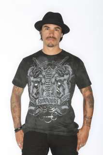   red chapter clothing ambigram shirt in the strength courage design in