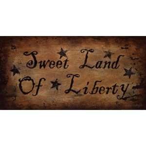  Sweet Land of Liberty   Poster by John Sliney (20x10 