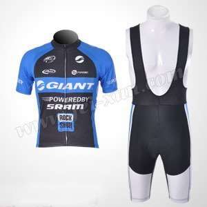  2011 giant short sleeve cycling jerseys and bib shorts set 