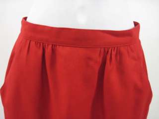 SUSANNA BEVERLY HILLS Red Blazer Skirt Suit Outfit Sz S  