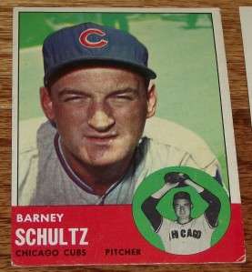 1963 Topps SET BREAK Semi High #452 Barney Schultz *  
