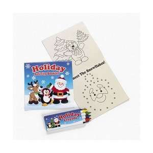   HOLIDAY ACTIVITY BOOKLET WITH CRAYONS (12 SETS)   BULK Toys & Games