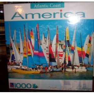   Virginia Beach Sailboats 1000 Piece Jigsaw Puzzle: Toys & Games