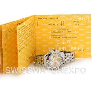 Breitling Windrider Jetstream Chrono Watch Steel and 18K Yellow Gold 