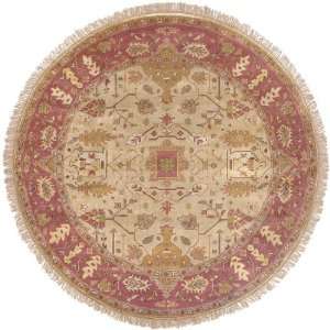   Semi Worsted New Zealand Wool Adana Hand Knotted 8 Round Rugs: Home