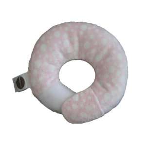   Pillow   For Flat Head Syndrome & Neck Support (Minky Pink Dot Cuddle