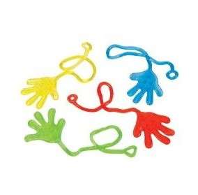 24 Sticky Hands 7.5 Party Favors Gift New 2 Dozen  