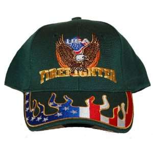  Firefighter, USA Firefighters Hat Hunter Green Everything 