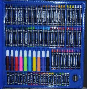 Super Art Set 235 pc. Child With Built in Easel Crayons, Pencils 