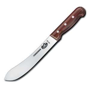 Forschner / Victorinox Butcher Knife, 8 in Straight, Rosewood Handle 