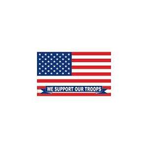  U.S.A. Support Our Troops Flag (full size): Home & Kitchen