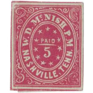  A Taylor fake of a 5 cent Nashville , Tenn. Confederate 