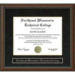 Northeast Wisconsin Technical College (NWTC) Diploma Frame:  