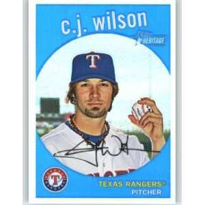  Topps Heritage Chrome Refractors #C299 C.J. Wilson   Texas Rangers 