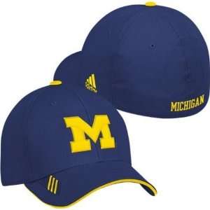 Mens Michigan Wolverines Coaches Slope Sideline Performance Flex Fit 