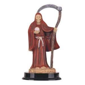 5 Inch Red Santa Muerte Saint Death Grim Reaper Statue 