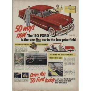   FORD is the one fine car in the low price field 1950 Ford Ad, A3668