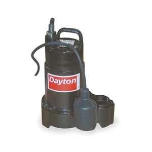 Dayton 4HU67 Pump, Sump, 1/4 HP, 120v  Industrial 