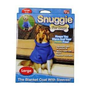  Snuggie For Dogs Blue Large Fleece Blanket Coat Pet 