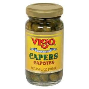 Vigo, Caper, 3.5 OZ (Pack of 12):  Grocery & Gourmet Food