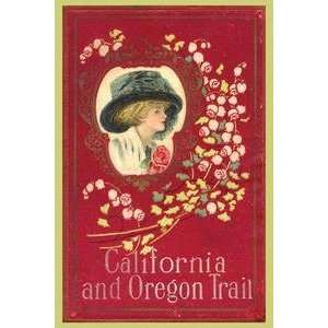  Vintage Art California and Oregon Trail   21425 2