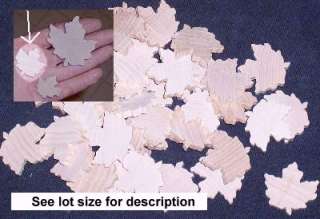 16 Wooden MAPLE LEAF cutout 10pc lot s  