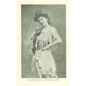    1899 Print Opera Singer Emma Calve As Carmen 