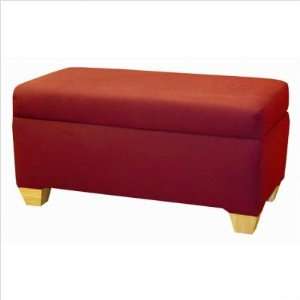   Storage Bench in Red Font: Block Letters, Color: Navy, Customize: Yes