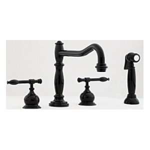   Kitchen Faucet W/ Side Spray & LV Style Handles: Home Improvement