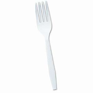  Heavyweight Plastic Cutlery, Fork, Medium Length, 300/PK 
