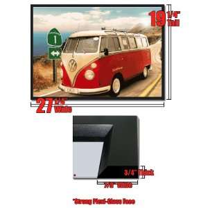  Framed VW California Camper 3D Poster Lenticular