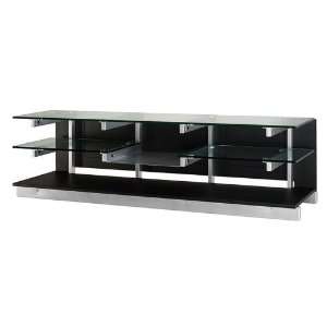  Plasma TV Stand and Component Rack (Black Ash Wood with 