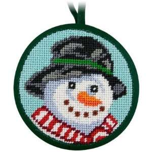  Snowman Christmas Ornament   Needlepoint Kit Arts, Crafts 