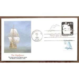   US FDC The Mayflower 85 Cent BOB Plymouth Ma Cancel 