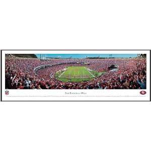   49ers 13.5 x 40 Candlestick Park Framed Panorama: Sports & Outdoors