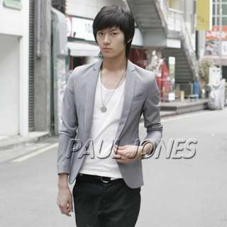 Mens Casual Slim Fit One Button Coats POP Blazer & Jacket for MAN 