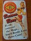 BUXOM BEER MUGS & CANS   Vintage Retro Pin Up Girl Bar 