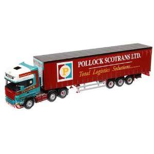  Cararama Cr003 150 Scania R Topline Curtainside Pollock 