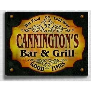  Canningtons Bar & Grill 14 x 11 Collectible Stretched 