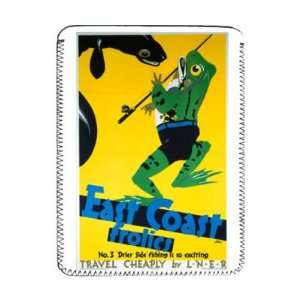  East Coast Frolics   Frog with fishing rod   iPad Cover 