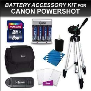  Accessory Kit for Canon Powershot SX20 IS SX20, A1200, SX130IS SX130 
