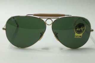 RAY BAN SHOOTER RB3138 RB 3138 GOLD 001 SUNGLASSES 3N  