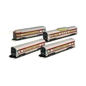   Bachmann 60 Foot Aluminum Streamliners 4 Car Passenger: Toys & Games