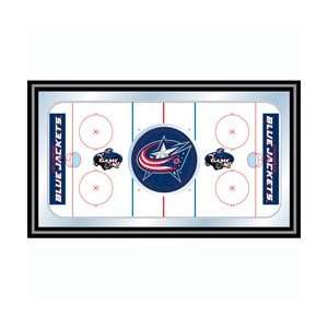  NHL Columbus Blue Jackets Framed Hockey Rink Mirror: Home 