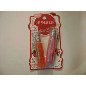 2 LIP SMACKERS ROLLY # 605 COTTON CANDY STRAWBERRY: Beauty
