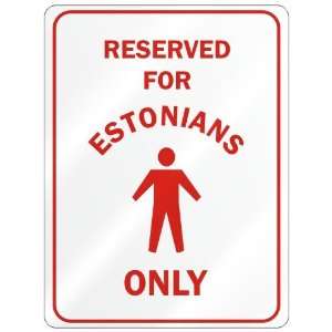   FOR  ESTONIAN ONLY  PARKING SIGN COUNTRY ESTONIA