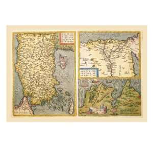   of Turkey, Egypt, and Libya by Abraham Ortelius, 24x32: Home & Kitchen