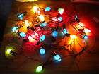 Vintage strand of 15 Christmas lights c7 1950s works t