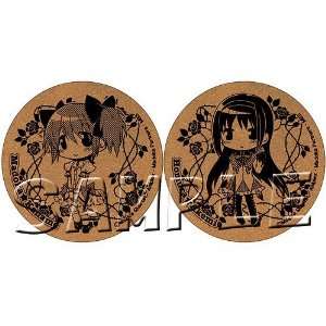  Puella Magi Madoka Magica Cork Coaster Madoka & Homura 