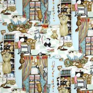  Robert Kaufman Sewing Room Cats Multi Fabric Yardage Arts 